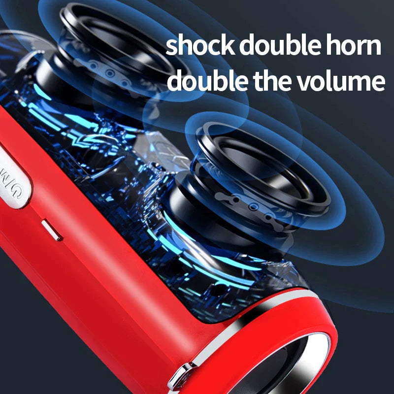 Bluetooth 5.1 Speaker Wireless Waterproof Outdoor Stereo LOUD Bass USB/TF Strap