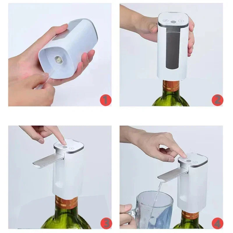 Smart Quantitative Alcohol Dispenser Professional High End Whiskey Pump Dispenser Liquor Pump Adjustable Foldable Wine Decanter