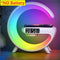 Bluetooth Speaker Wireless Charger Pad Stand Home Stereo Loudspeaker Subwoofer RGB Night Light Lamp Fast Charging Station Dock