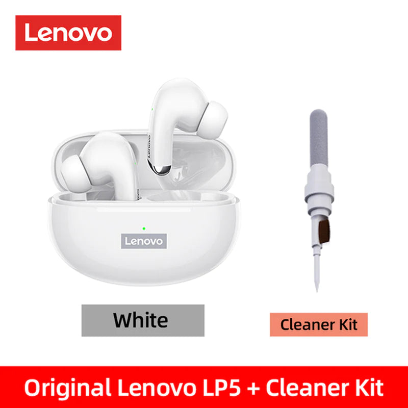 100% Original Lenovo LP5 Wireless Bluetooth Earbuds Hifi Music Earphone with Mic Headphones Sports Waterproof Headset 2022 New