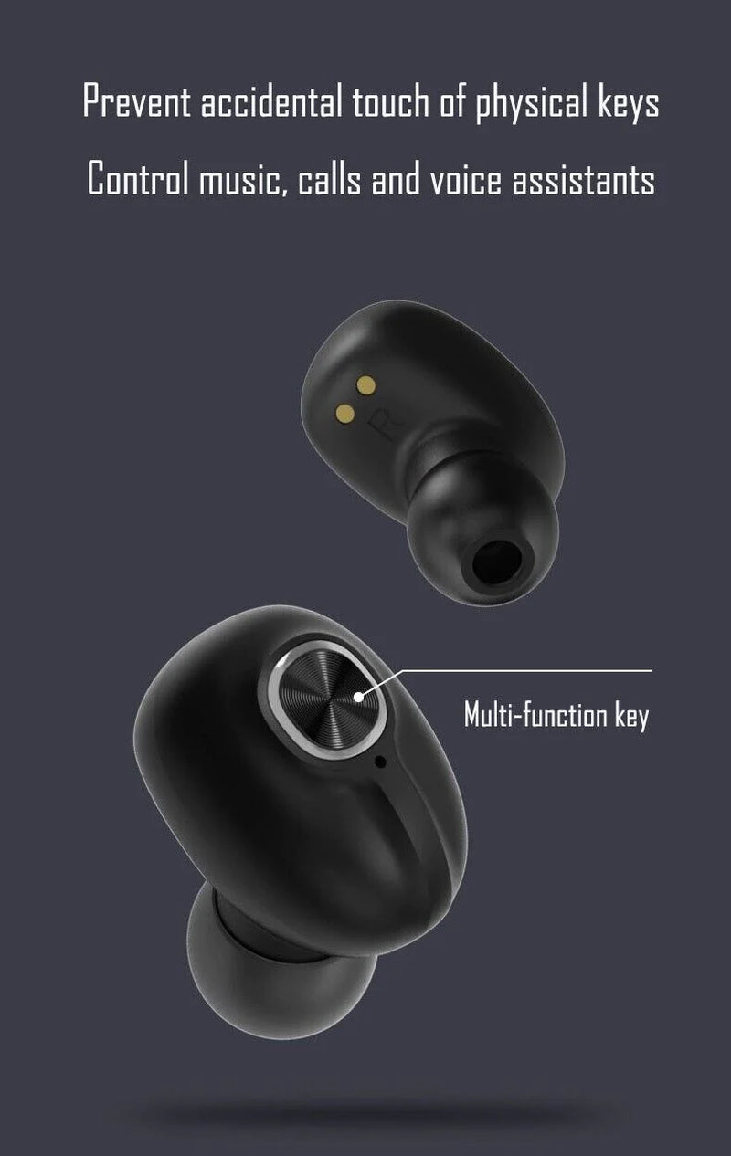 TWS Bluetooth Earbuds Waterproof Bluetooth 5.1 Headset Noise Cancelling Wireless