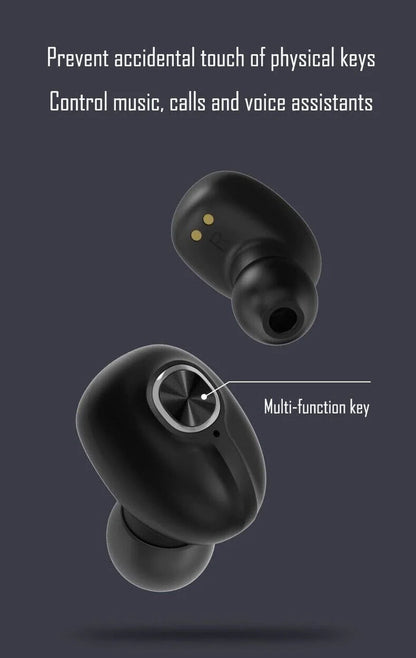 TWS Bluetooth Earbuds Waterproof Bluetooth 5.1 Headset Noise Cancelling Wireless